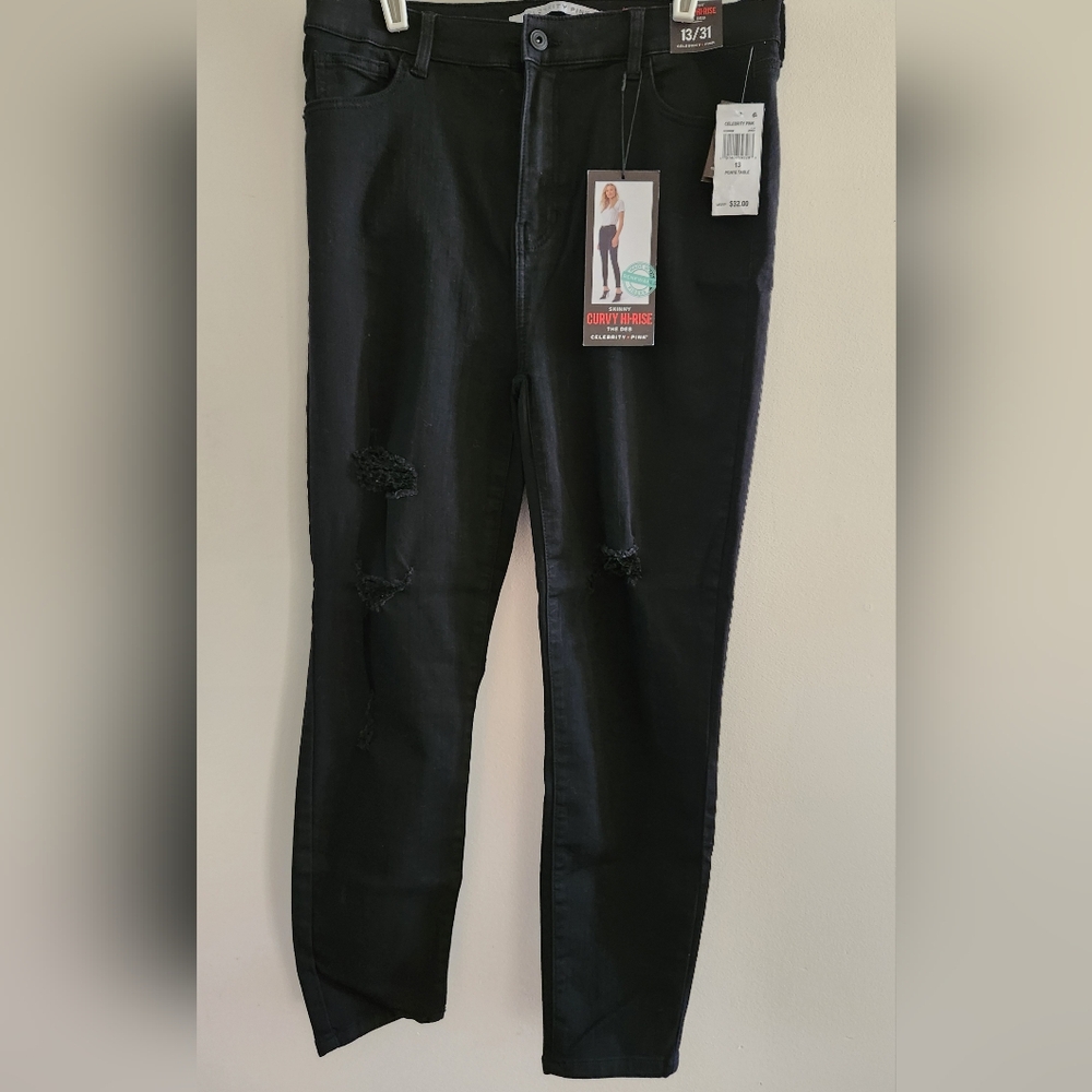 NWT Celebrity Pink Curvy Hi-Rise The Deb Size 13/31 Skinny